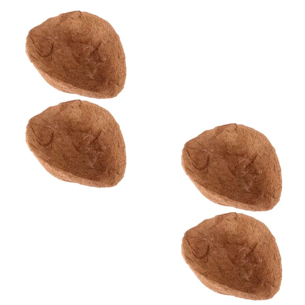 Set di 4 Cuscinetti per Vasi a Forma di Sfera in Seta di Cocco da 30Cm, Base Anticorrosiva per Piante, Tappetino in Lattice Naturale per Cesti di Fiori