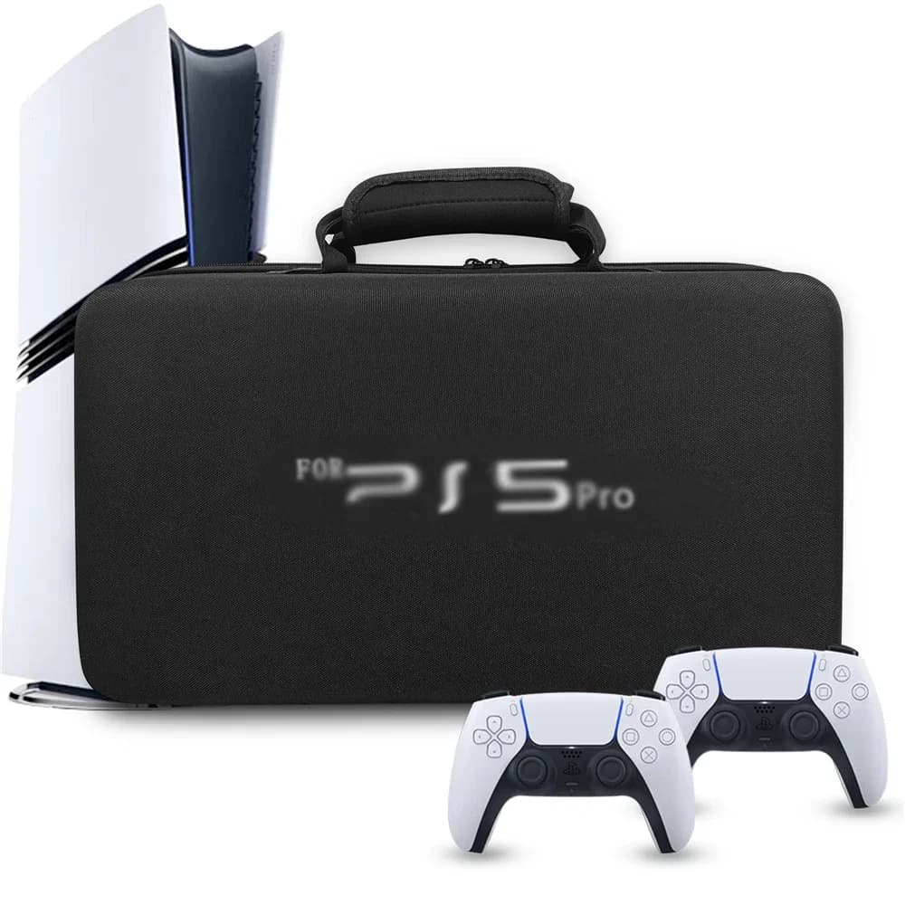 Borsa Portaoggetti per PS5 Pro, Accessori per Console Pro, Borsa a Tracolla Portatile, Scatola di Stoccaggio EVA Antiurto e Anticaduta