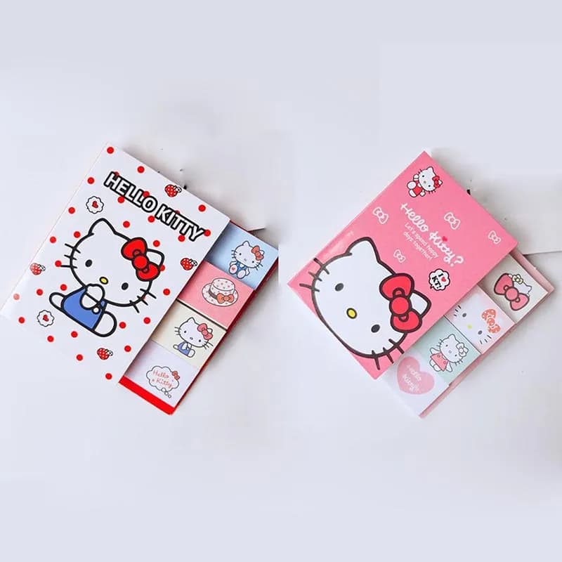 30 pz/lotto Kawaii Sanrio Kitty Memo Pad N Volte Sticky Notes Cancelleria Etichetta Notepad Planner Adesivo Post Materiale Scolastico
