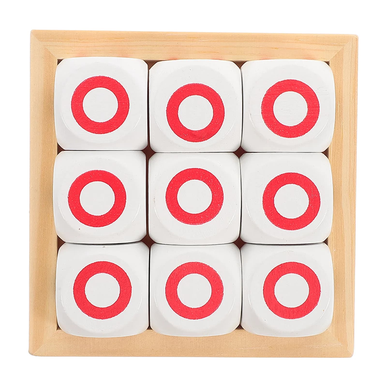 1Set Ox Game Early Education Kids Board Game Mini Portable Preschool Cognitive Development Family Play Chess Set