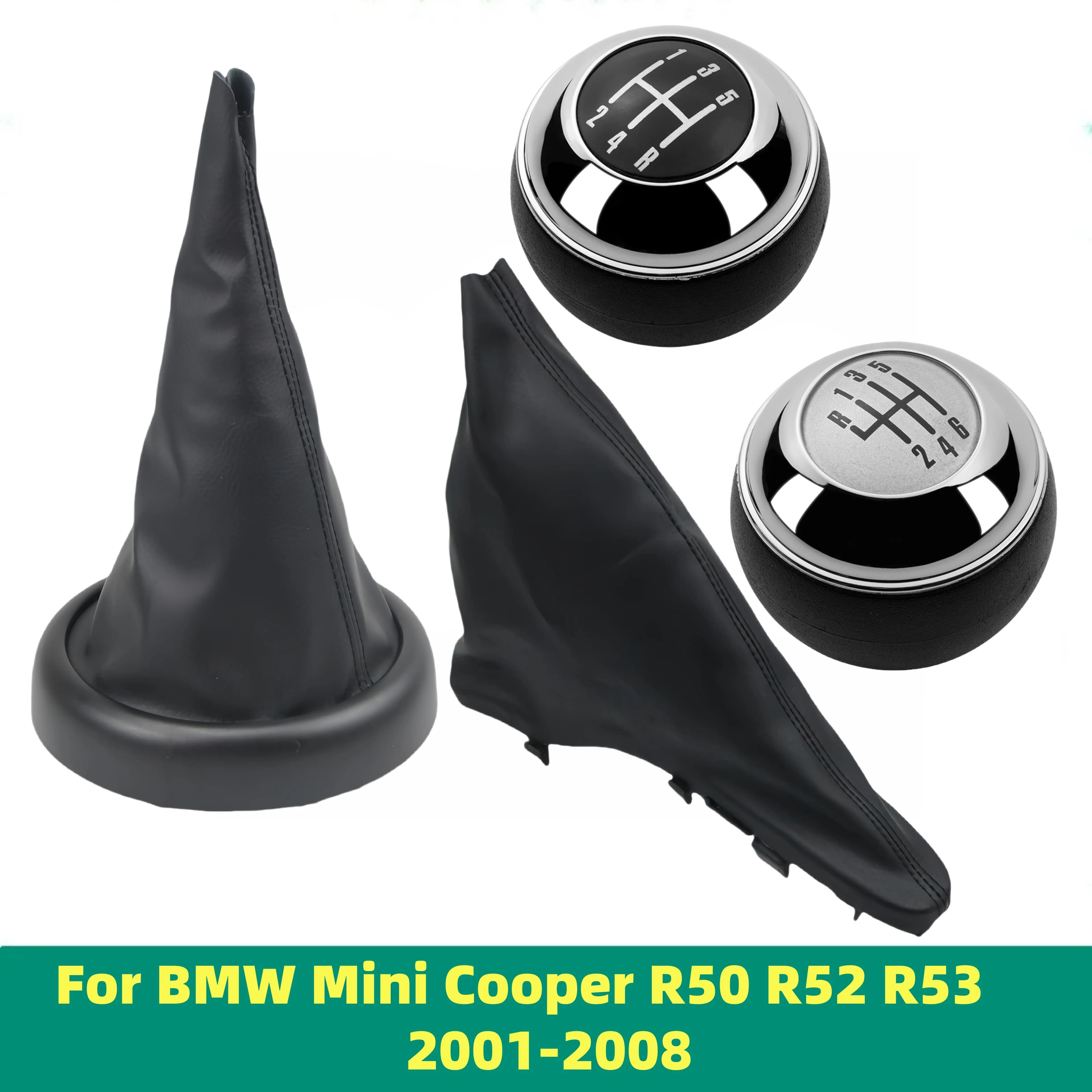Per BMW Mini Cooper R50 R52 R53 2001-2008 Pomello del cambio Ghetta Boot Caso Della Copertura Leva Shifter Penna Car Styling Accessori