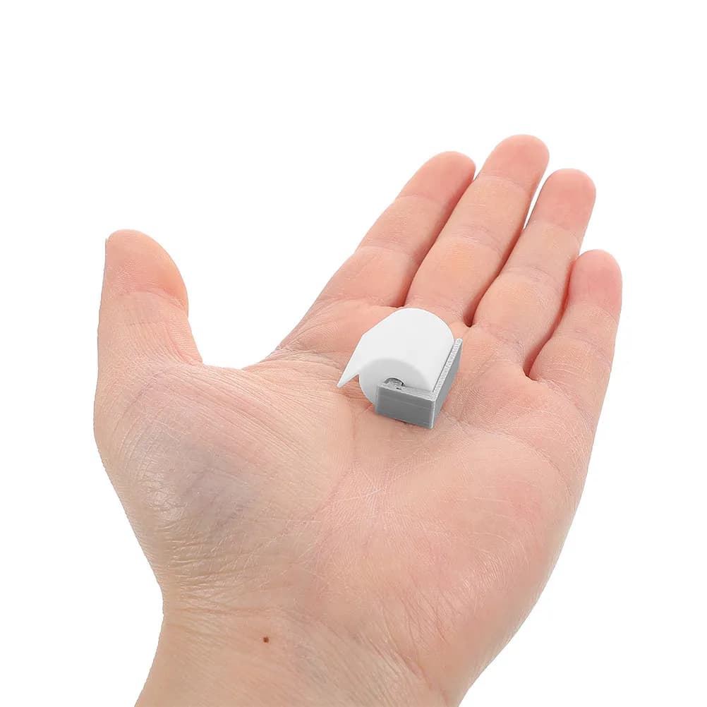 1Set Miniature Toilet Paper Holder Realistic Dollhouse Bathroom Accessories Simulation Toilet Roll Holder Decor Paper Storage