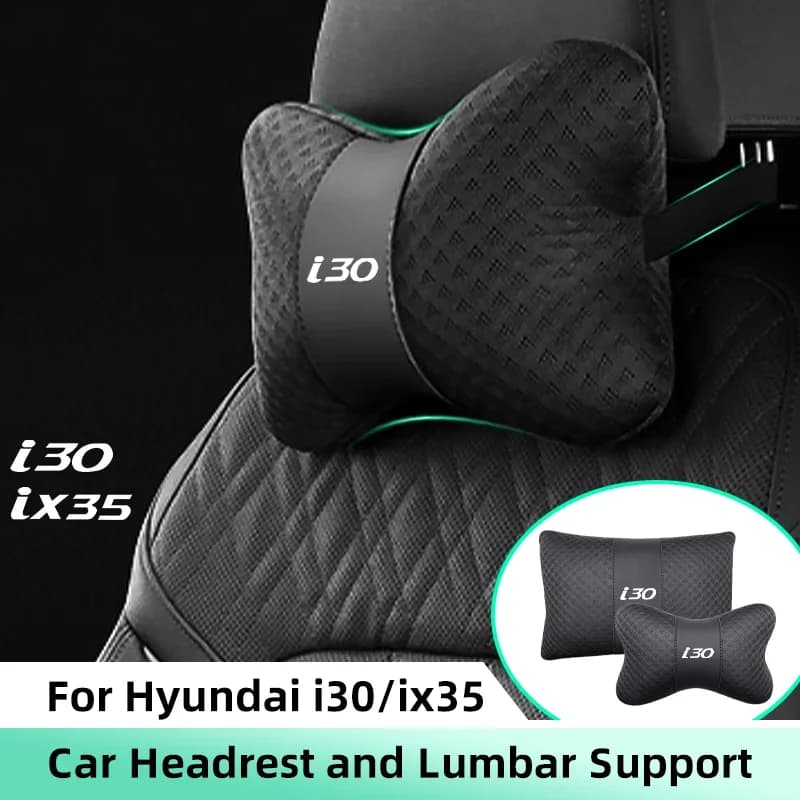 Poggiatesta per auto Supporto lombare Cuscino lombare per Hyundai ix35 i30 Sedile automatico Cuscino per il collo Schienale Cuscino lombare Accessori per auto