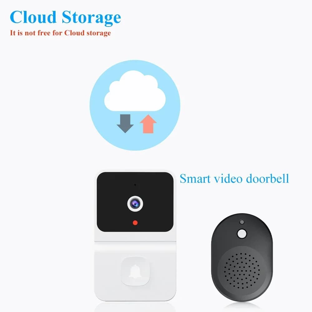 Z30 Campanello elettronico senza fili WiFi Smart Video Campanello Citofono visivo digitale WIFI Campanello per porte Portiere Telecamera di sicurezza domestica