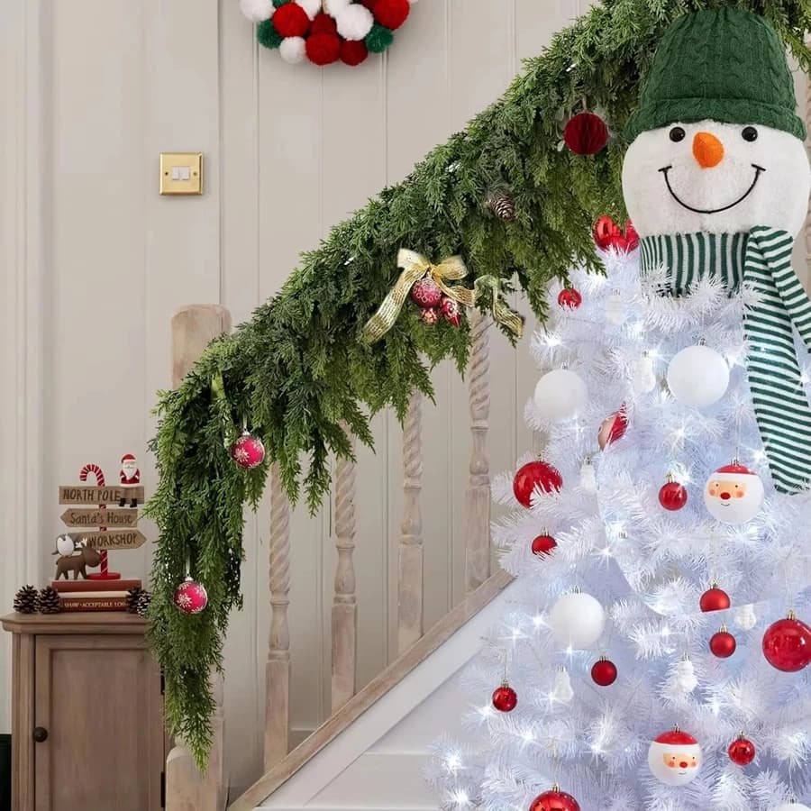 275 cm Artificial plants Christmas tree Cypress leaves Garland garlands Decorations for holidays at home Outdoor courtyard Art accessories in rattan pine