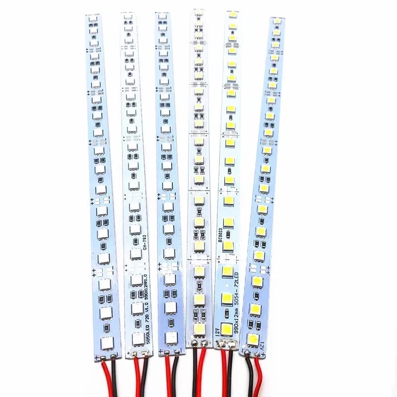 10 pz 8 cm 12 cm 16 cm 20 cm 32 cm 50 cm 5050 LED Striscia Dura Barra Rigida 72 led/m RGB 3000 k 6000 k Rosso Verde Blu Car Lightbox 12 v 24 v