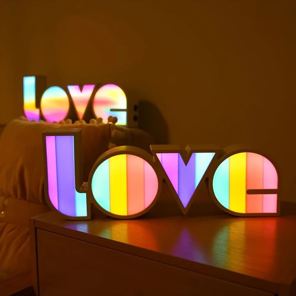 Love LED Night Light luce colorata al Neon per la decorazione domestica camera da letto Bar matrimonio san valentino festa della mamma