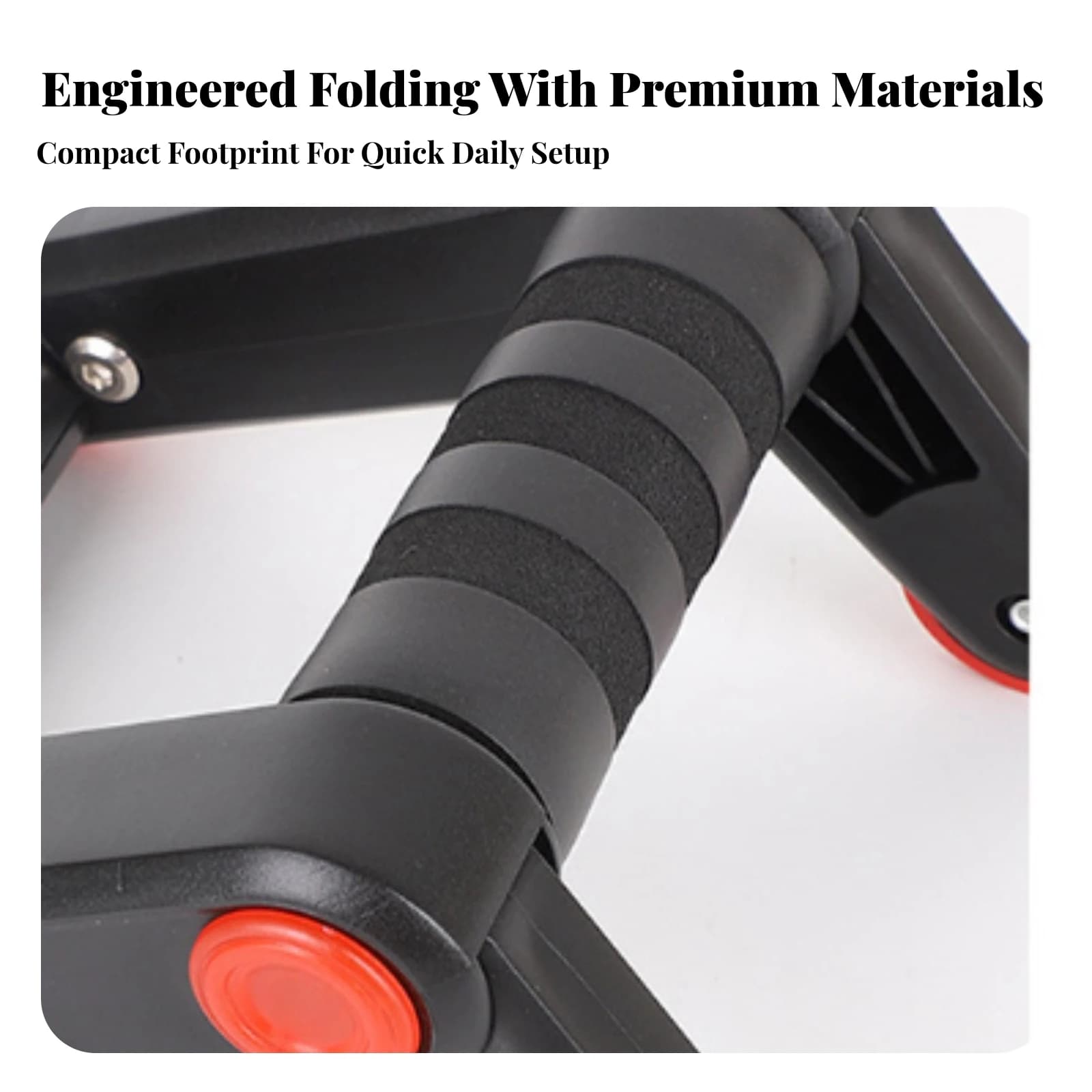 Ab Roller with Tripod Structure Stable Abdominal Wheel Support Frame Ab Roller Wheel Anti-Slip Fitness Equipment Floor-Friendly