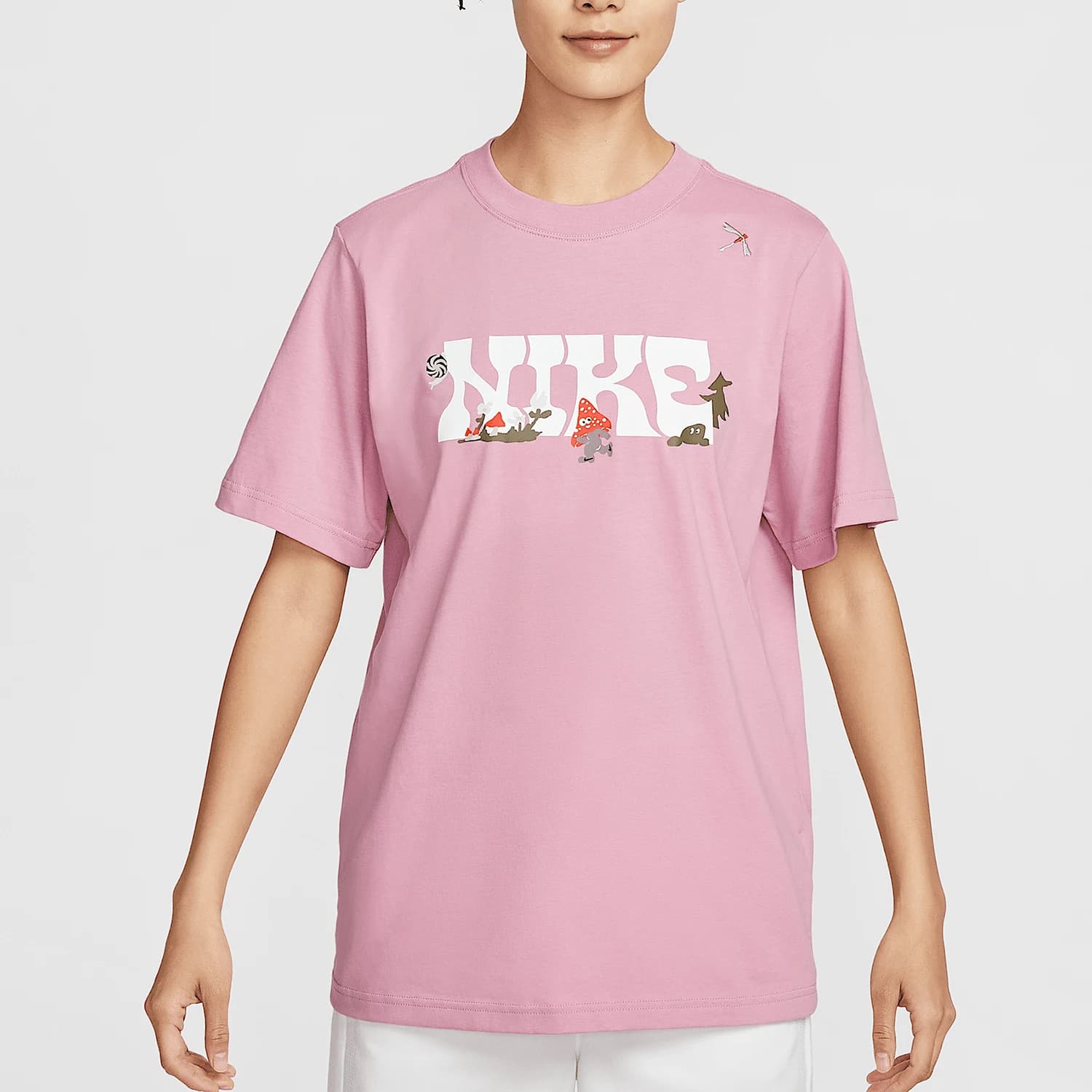 Nike genuine Sportswear women's casual knitted loose short sleeved shirt IF0607-668