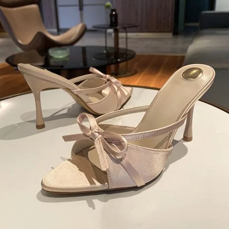 Nuovi Sandali con Tacco 2026 Classici a Punta con Tacco a Spillo, Eleganti Ciabatte da Donna per Uso Quotidiano e Feste, Versatili per Abbinamenti con Vestiti