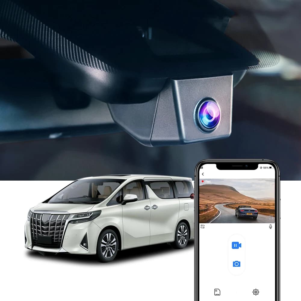 4K car camera for Toyota Alphard 3rd generation 4th generation / Vellfire 2nd generation 3rd generation 2018-2025, Dashcam FITCAMX for Lexus LM 2020-2025