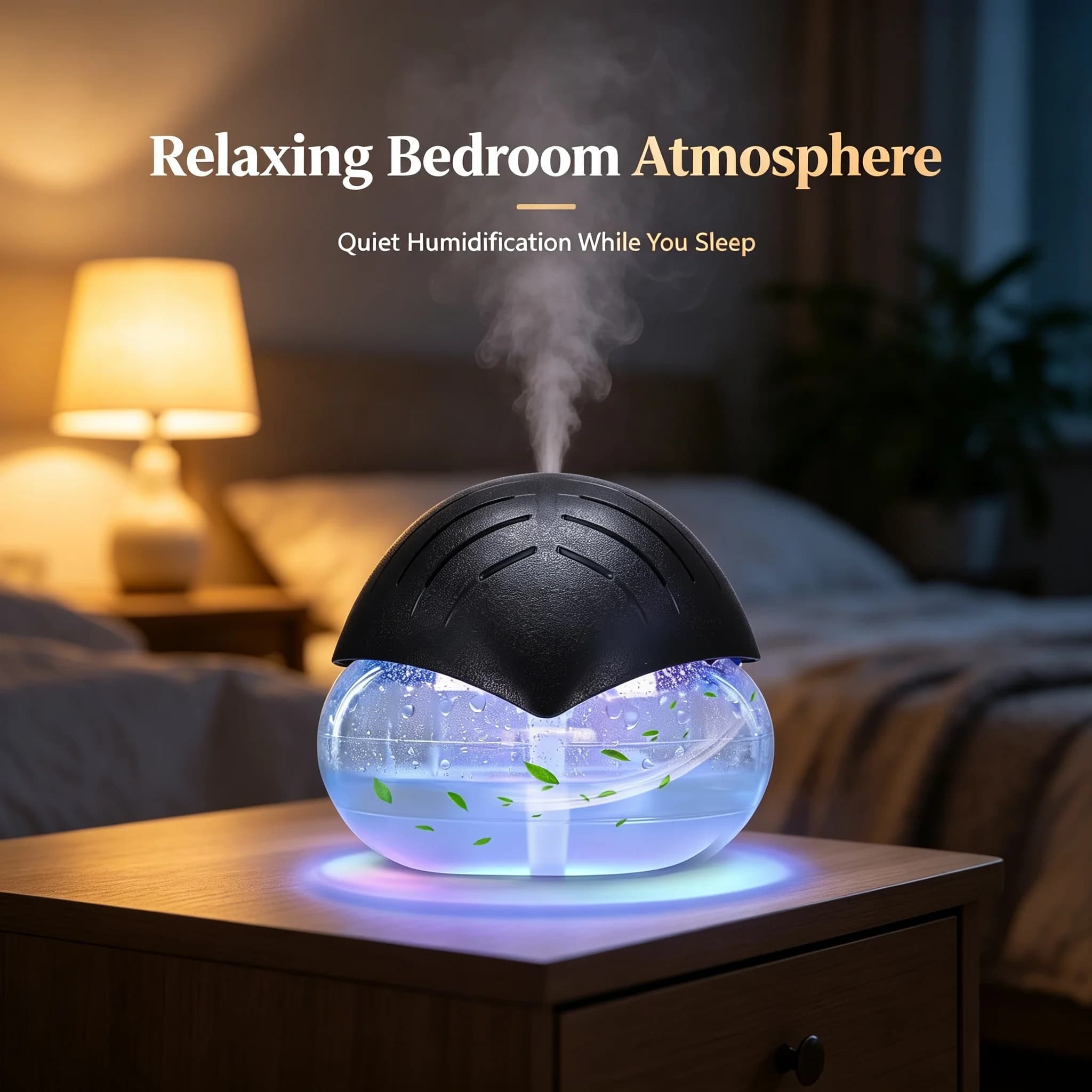 Home Air Purifier 3‑in‑1 Water Washing Humidifier Aroma Diffuser Portable Negative Ion Air Cleaner For Bedroom Office Desktop Mi