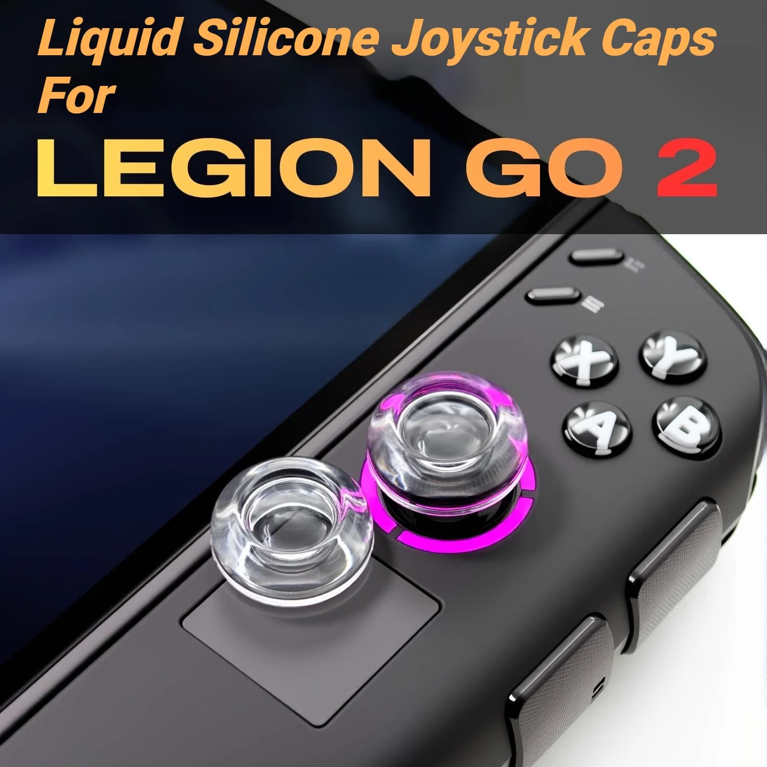 1 Paio/2 Pezzi di Copri-Joystick in Silicone Liquido per Legion Go 2, Impugnature Trasparenti per Levetta Analogica, Accessori per Giochi Legion Go 2