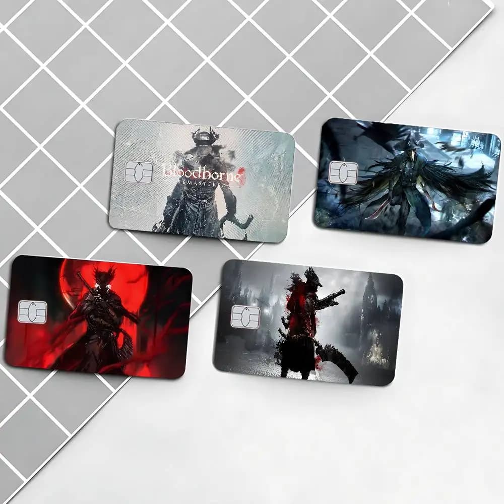 Pellicola Adesiva Decorativa Anime per Carte di Credito e Debito - Edizione Action Game Bloodborne (Fronte)