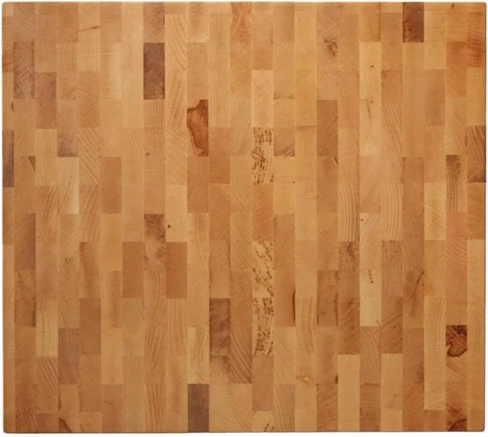 Premium wood cutter 16x18x1.75 - North American Durum Wood craftsman in Cross Grana with Feet - For Salumi/Matrimoni