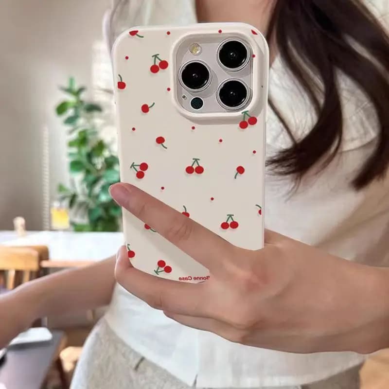 Nice cartoon Cherry Lichee model phone case for Samsung Galaxy S25 Ultra S24 FE S23 Plus S22 A16 A56 A36 A25 A55 A53 Cover