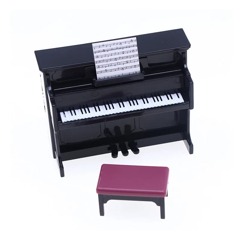 /Kb/1:12 Dollhouse Miniature Classical Musical Instrument Piano Guitar Saxophone Set Instrument Model Doll Home Life Scene Decor