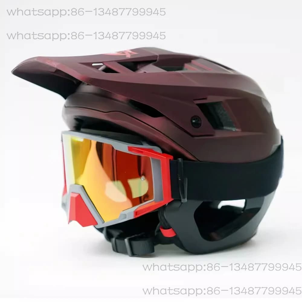 Casco da corsa per bici da montagna unisex fuoristrada mezzo casco da trail downhill da corsa