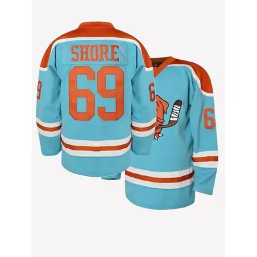 Shoresy Shore 69 Sudbury Blueberry Bulldogs Maglia da hockey T-shirt con scollo a V Unisex Casual HipHop Streetwear Moda Tee