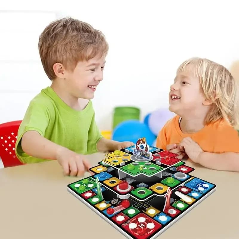 Set di scacchi volanti 3D per bambini: gioco da tavolo per avventure in famiglia, giocattolo da tavolo multifunzionale per ragazzi e interazione genitore-figlio!