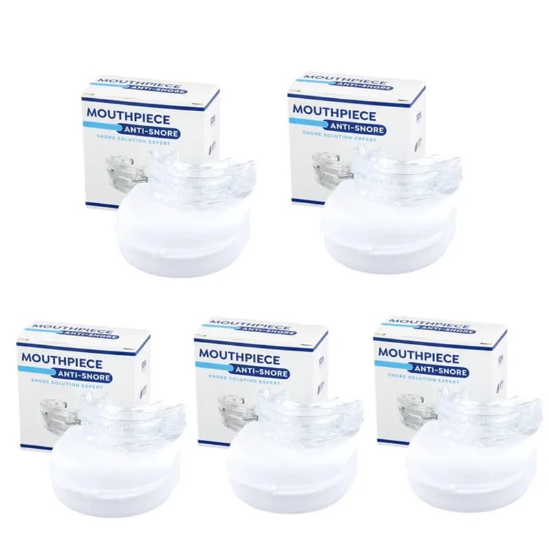 Anti Snoring Bruxism Mouth Guard Improve Sleeping Quality Anti Snoring And Apnea Snoring Device Mouth Guards with Storage Box