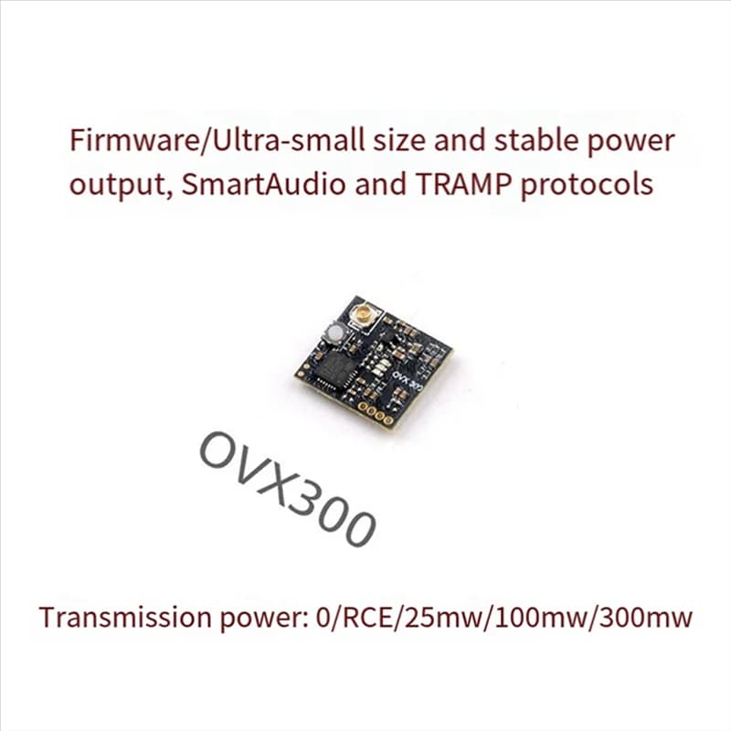 Classic-Openvtx OVX300 5.8G 40CH VTX Nano Receiver Size Adjustable 0/RCE/25Mw/100Mw/300Mw For FPV Racing RC Drone