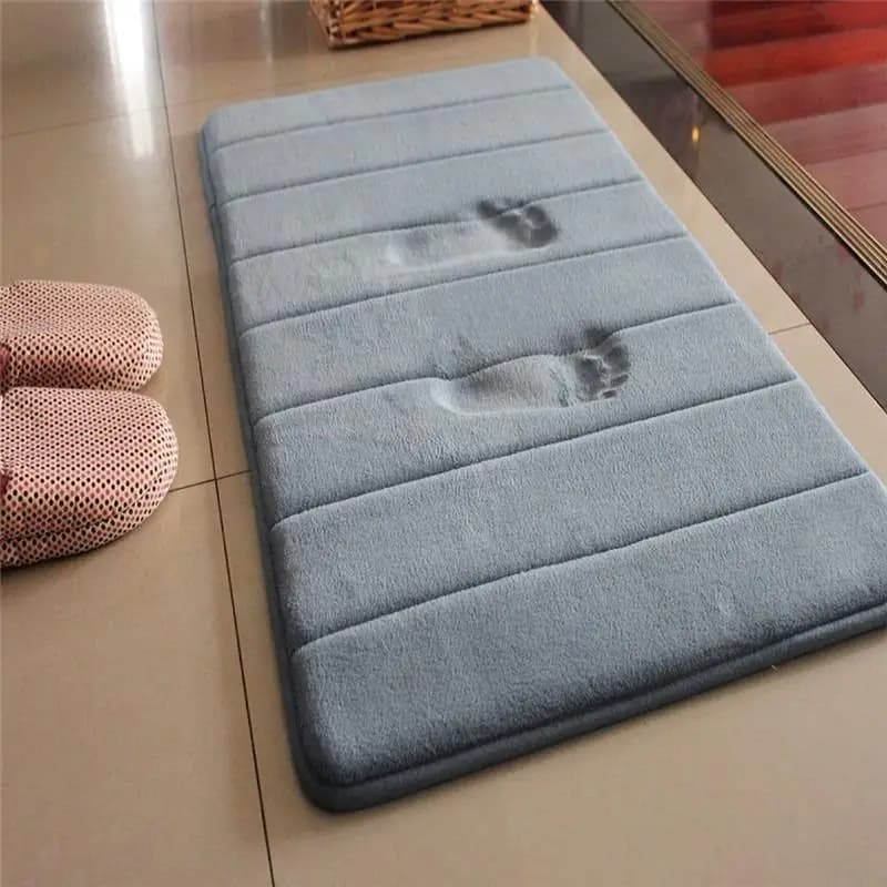 1 pz 40*60 cm Tappetino da bagno Tappeto da bagno Tappeto per assorbimento d'acqua Shaggy Memory Foam Tappetino da bagno Tappeti da cucina