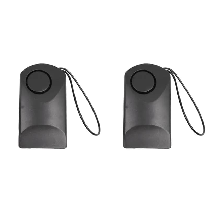 【RECOMENDAR】2X Per Maniglia per porta touch Allarme ingresso Avviso Sicurezza Antifurto 120 dB (senza batteria da 9 V)