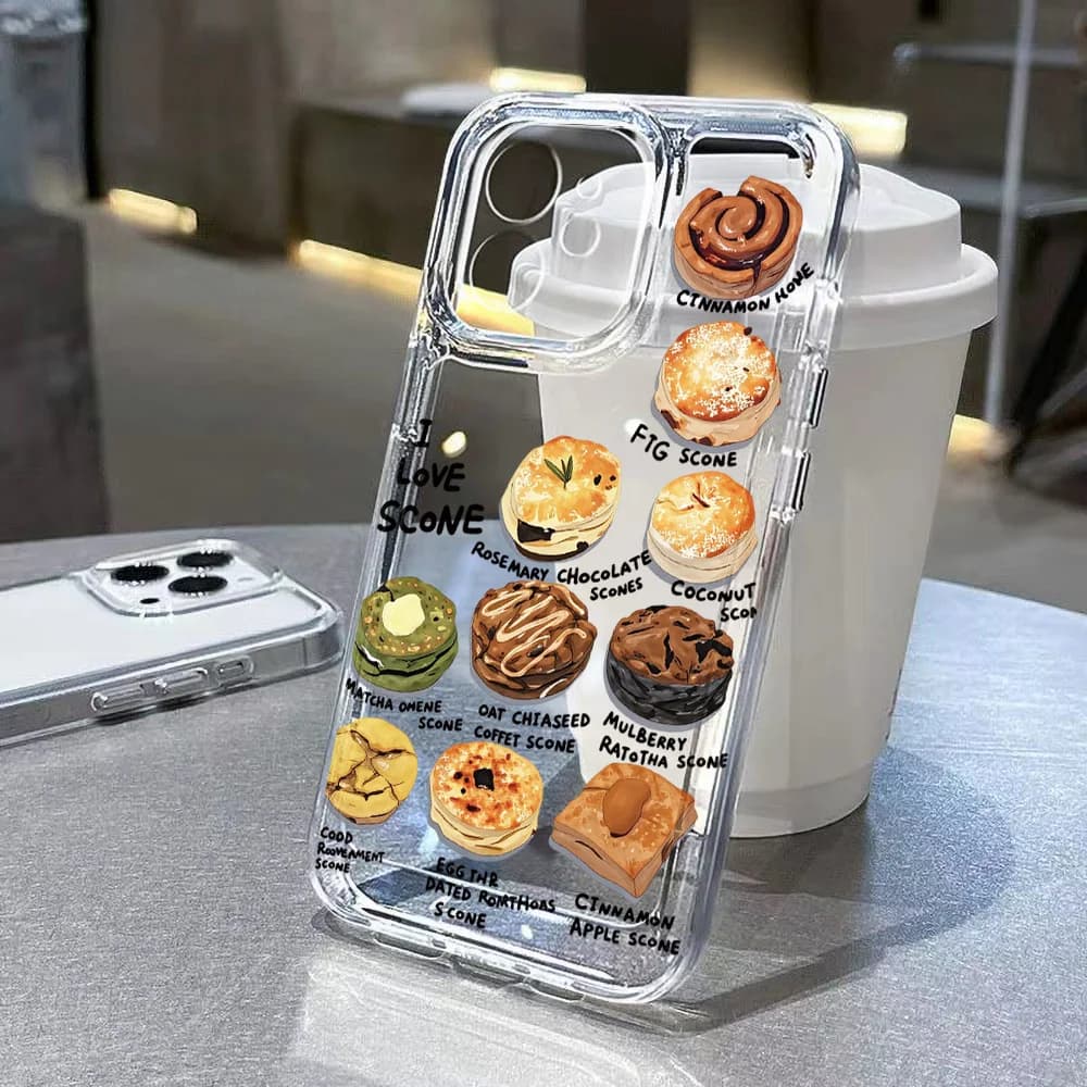 Custodia Trasparente Morbida Bread Clear per iPhone 17 Pro Max, Compatibile con iPhone 16, 15, 11, 12, 13, 14 Pro Max, Air 16e, X, XR, XS Max