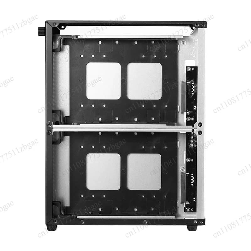 4.5L ITX Mini NAS Chassis Hot‑Swappable 3.5‑Inch Hard Drive Bay Desktop Housing for Home Office Network Storage Accessory