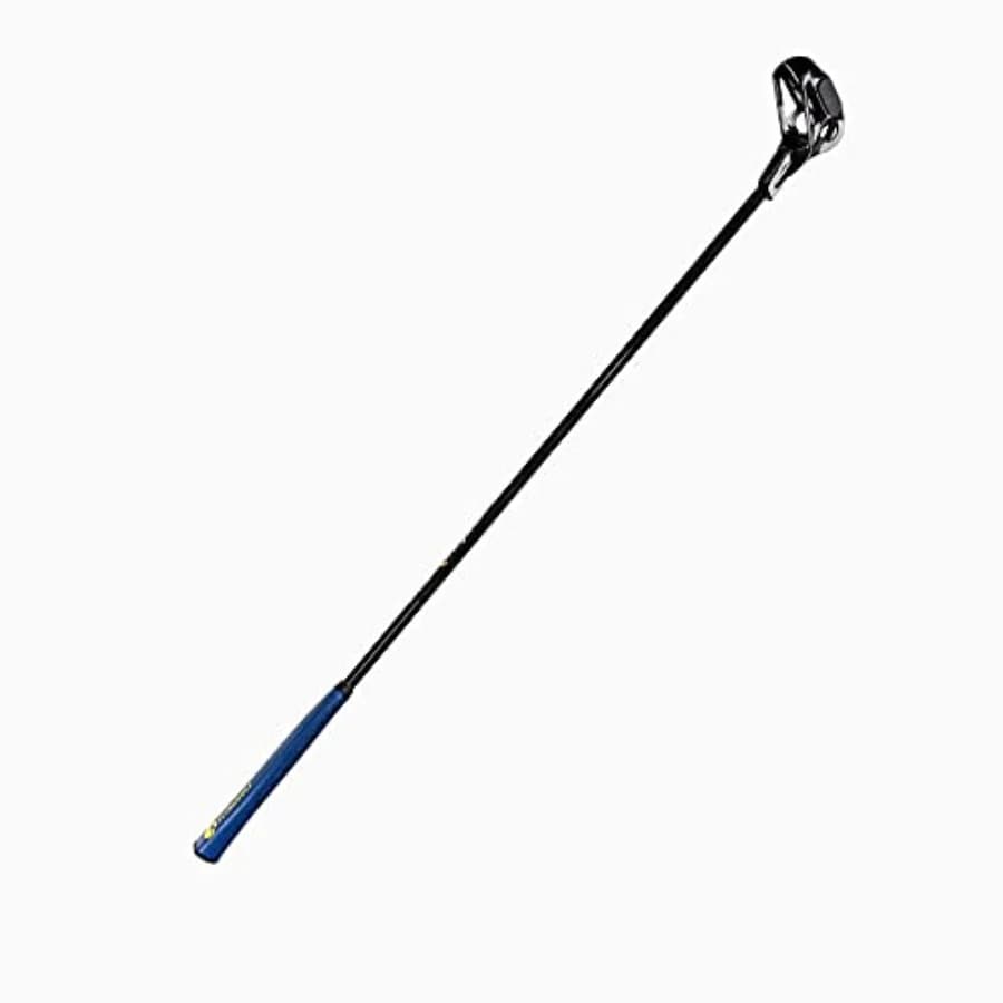 Gioco alternativo al golf: Lanciatore di palline da golf FlingStick Stinger, costruzione in polimero resistente, nero con dettagli in giallo neon