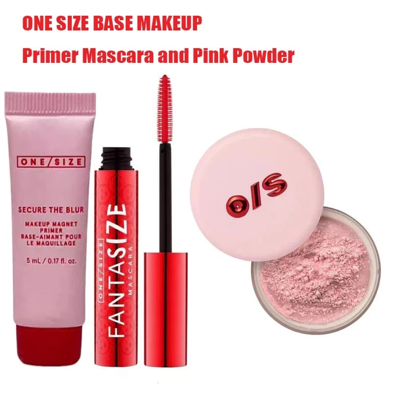 Set per trucco base taglia unica Mascara da 5 g Primer da 5 ml e polvere per il viso da 2 g Set di dimensioni campione Polvere sciolta Controllo dell'olio Curling Ciglia spesse