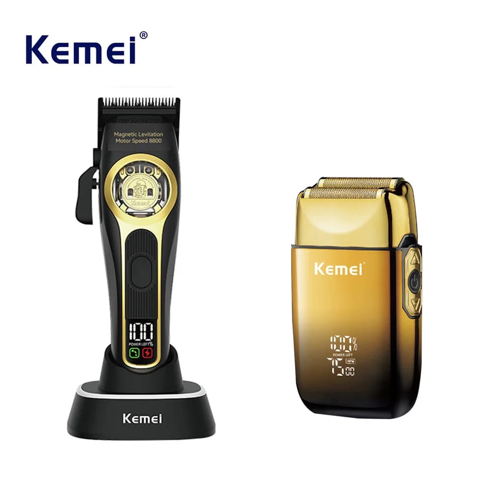 Kemei 2373 Hair Clippers Set Kit Kemei Tx10 Clippers Barber Professional Full Set Haircut Machine Professional Electric