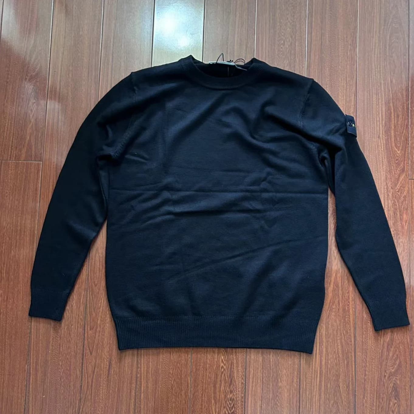 Maglione da Uomo con Bottone a Bussola e 3 Etichette, Stile Italiano, Girocollo, Caldo, Slim Fit, in Maglia, Pullover, Maglieria Maschile