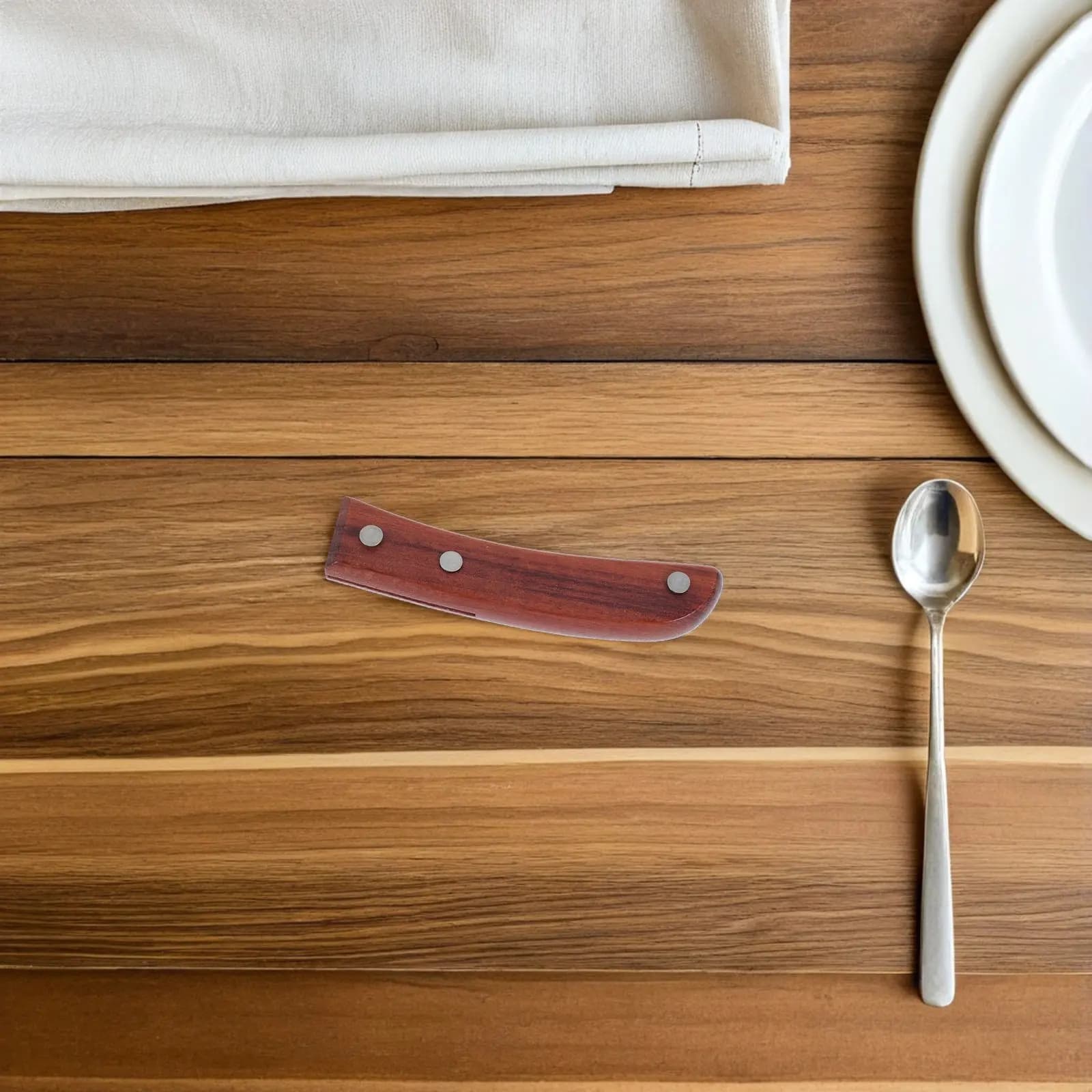 Manico di Ricambio in Legno Massello per Coltelli, Impugnatura Antiscivolo Ergonomica e Confortevole, Stile Vintage per Uso Domestico e Professionale