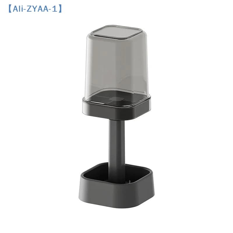 【ZYAA-1】Portaspazzolino e bicchiere tutto in uno, con coperchio. 16 cm, organizza i pennelli, salva spazio sul piano di lavoro