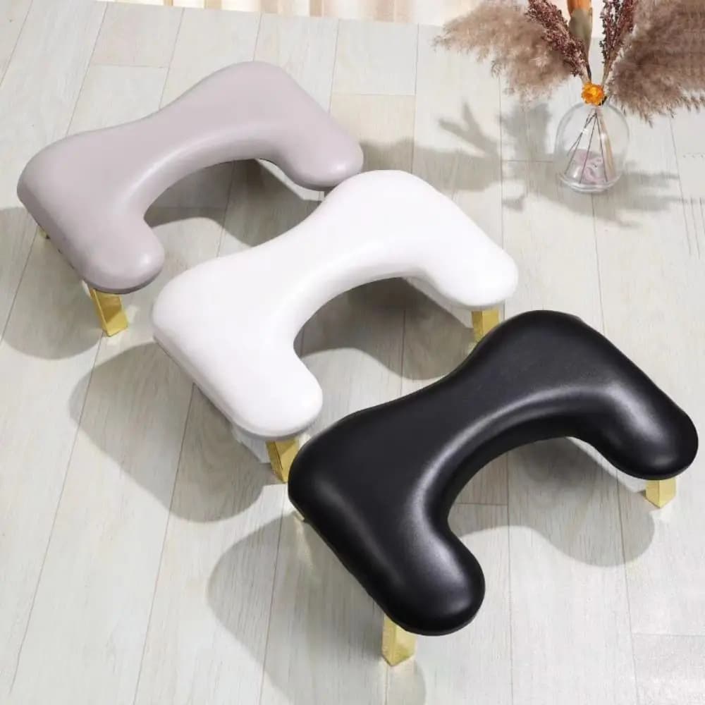 Cuscino per Manicure a Forma di U, Ergonomico, Altezza Regolabile, Supporto per Braccia Girevole e Sollevabile in Pelle PU, Cuscino per Mani per Nail Art