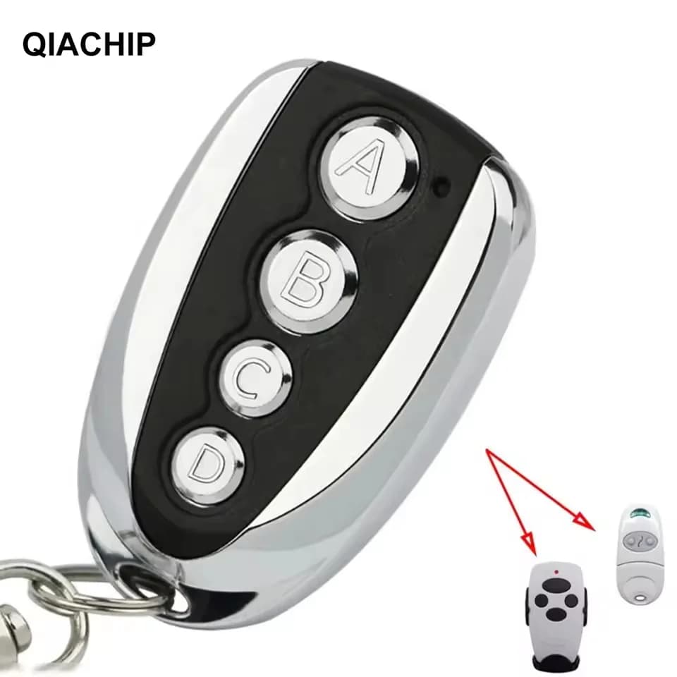 QIACHIP 433.92 MHZ Interruttore clone wireless 433 MHz Clonazione Copia Cancello a 4 pulsanti Duplicatore di controllo porta del garage Chiave telecomando