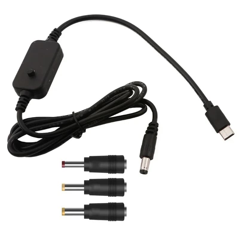 Cavo tensione regolabile da USB 2,5/3,5/4,0/5,5 mm 5 V 9 V 12 V 15 V 20 V