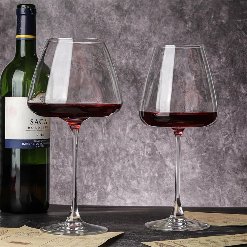 1 pezzo di eleganti bicchieri da vino soffiati a mano: cristallo senza piombo, perfetti per matrimoni, anniversari e compleanni