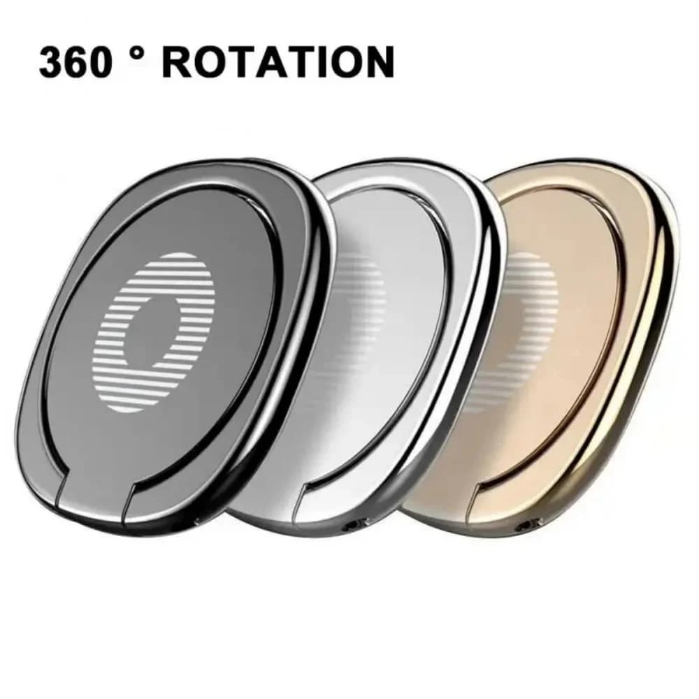 Supporto ad anello portatile minimalista in metallo per cellulare, regolabile a 360 gradi, girevole, antiscivolo, da tenere in mano
