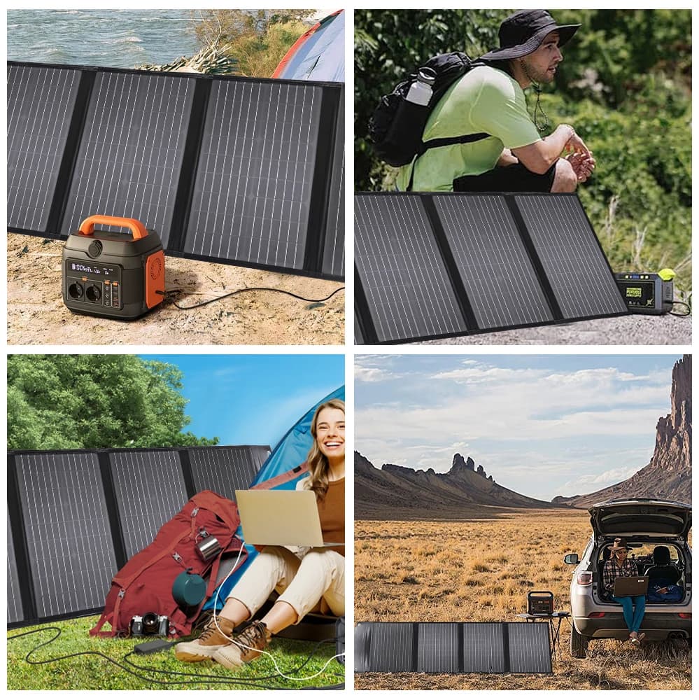 Pannello solare pieghevole da 150 W, pannello portatile esterno, borsa pieghevole CC, batteria di accumulo di energia, caricabatterie rapido
