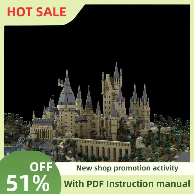 Nuovo 14880 Pz Famoso Film Magico Moc Hogwar Castello Modello Definitivo Puzzle Personalizzato Fai Da Te Idee Creative Giocattolo Del Capretto Regali Di Compleanno