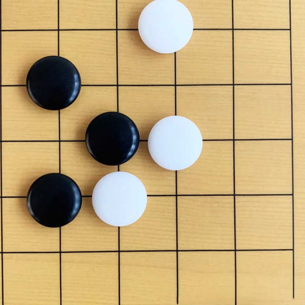 Set di 360 Pezzi per Go, Resistenti alle Rotture, Finemente Lucidati, Piccole Pietre per Club di Go, Accessori per Giochi, Set di Scacchi in Pietra