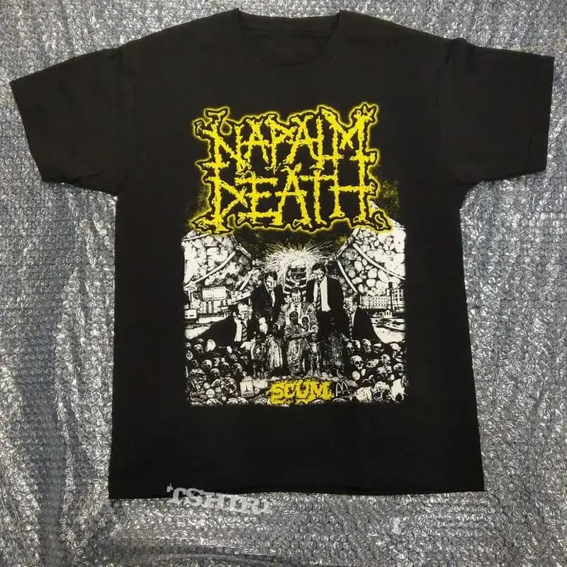 Maglietta Napalm Death Scum in cotone per uomo donna