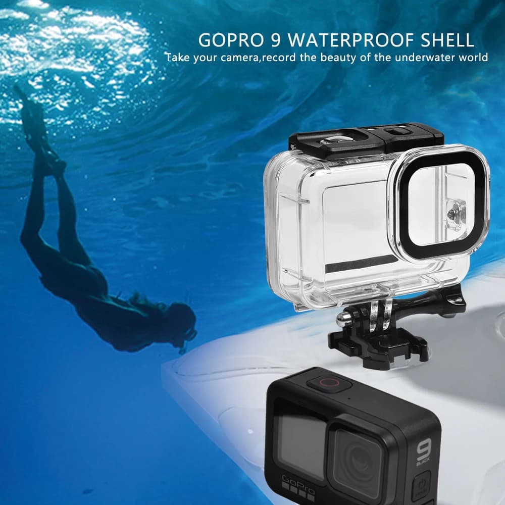 Seafrogs 40m/130ft underwater waterproof housing for Gopro Hero 4 5 6 7 8 9 Photographic kits with underwater diving cover