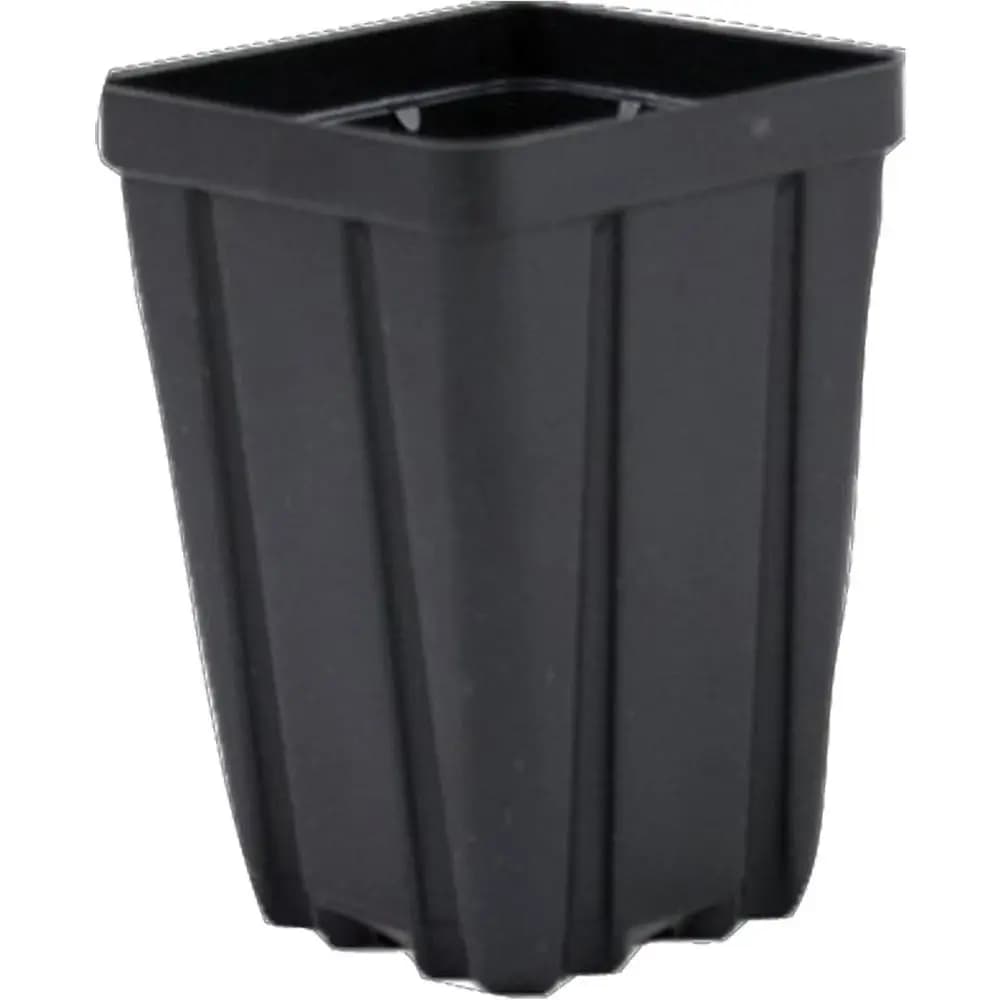 Vasi quadrati profondi in plastica nera da 3,5 x 5, confezione da 450 pezzi