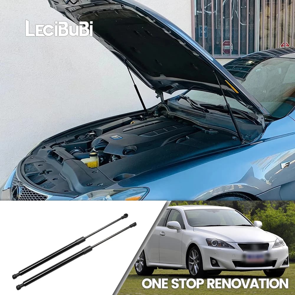 Per Lexus IS250 IS300 IS350 2005-2013 2 pz Cofano Anteriore Cofano Puntone Ascensore Barre di Supporto Molla A Gas Ammortizzatori Asta 53450-0W080