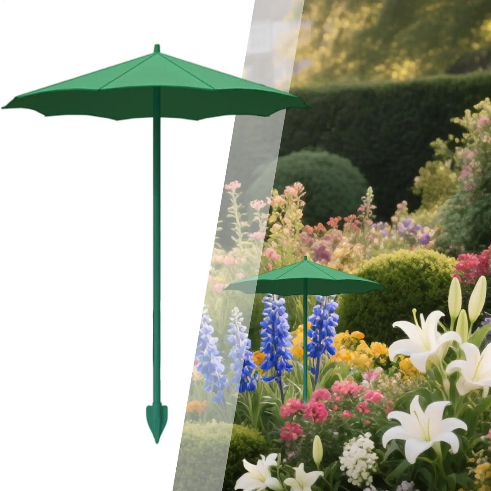 3Pcs Plant Shade Umbrella Weather Proof Sunshade Cloth With Ground Plug Durable Outdoor Potted Sun UV Protection Outdoor Garden
