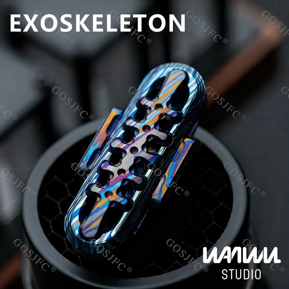 WANWU-EDC EXOSKELETON Zircuti Fidget Slider G10 Push Slider Giocattolo antistress Agitarsi Giocattoli per adulti Design originale Novità Giocattolo
